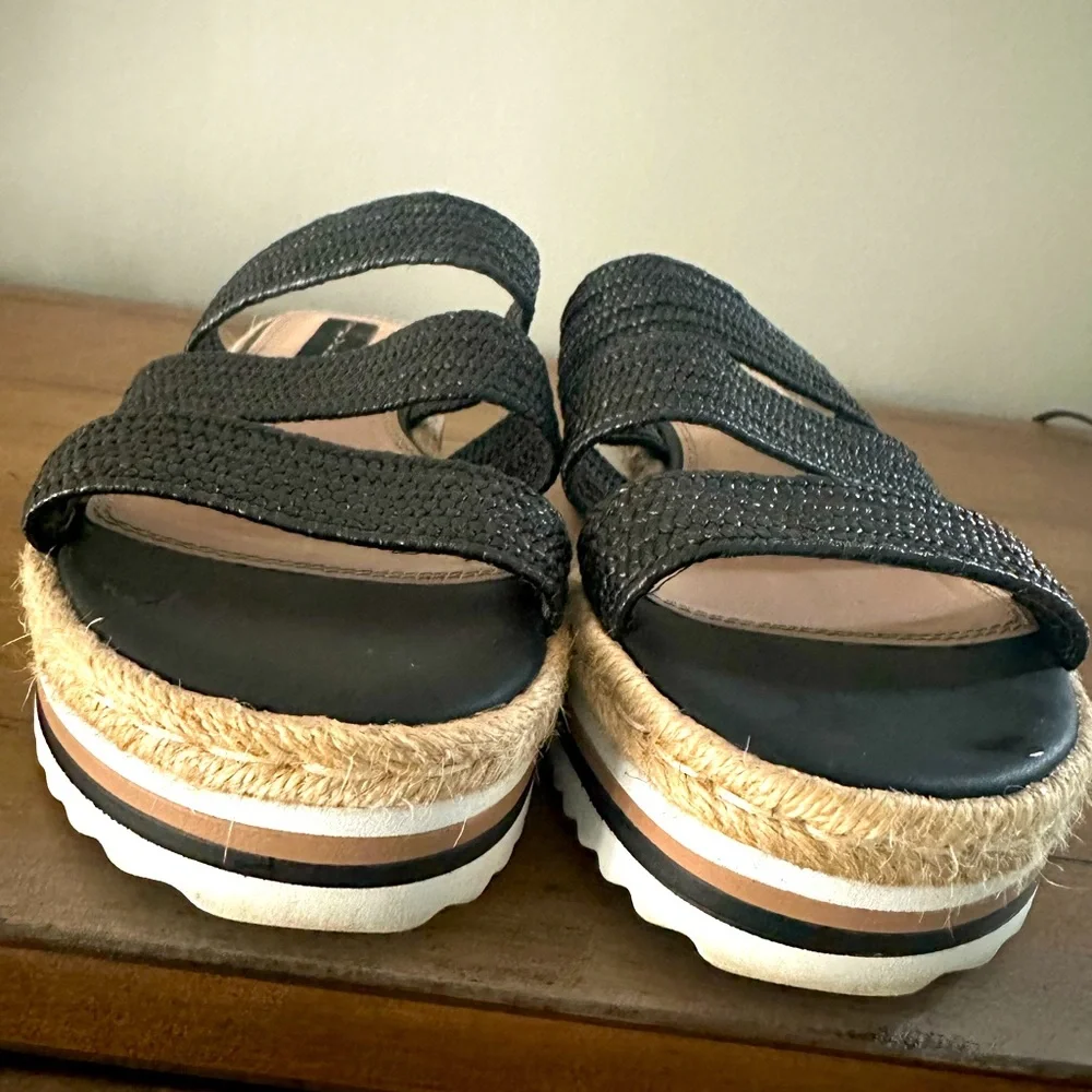 Steven by Steve Madden Linz Triple Strap Platform Sandals, Size 8.5